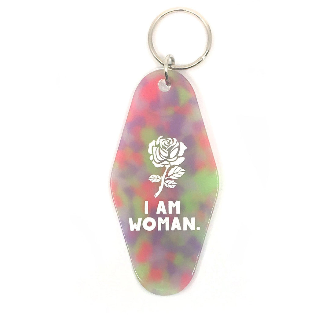 I am Woman Motel Key Chain