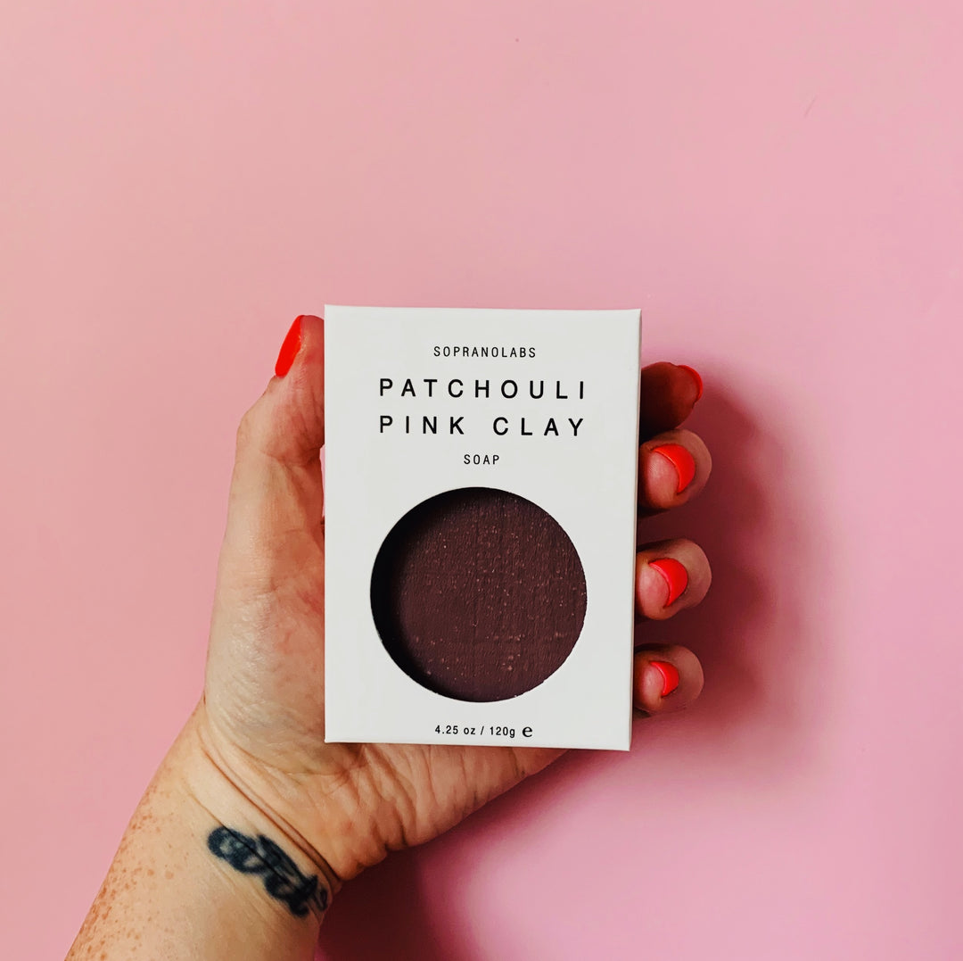Patchouli Pink Clay Vegan Soap