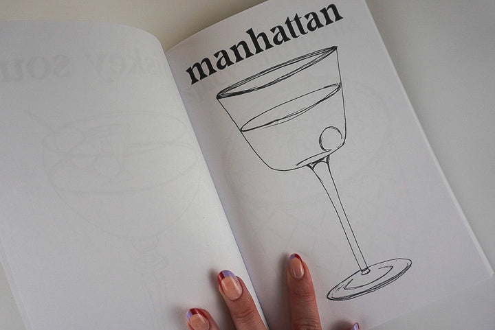 Cocktails Adult Coloring Book