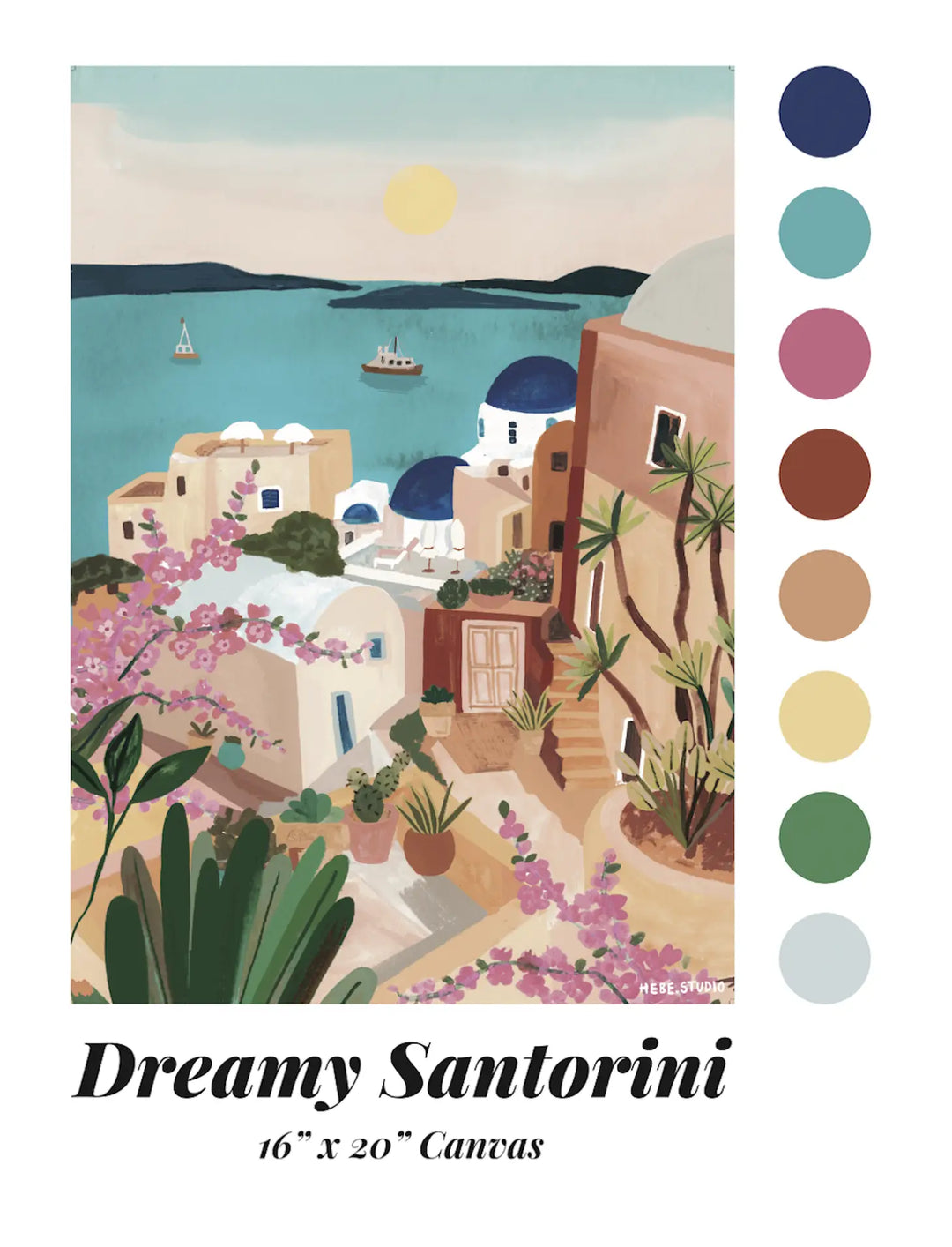 Dreamy Santorini By Hebe Studio Paint By Numbers Deluxe