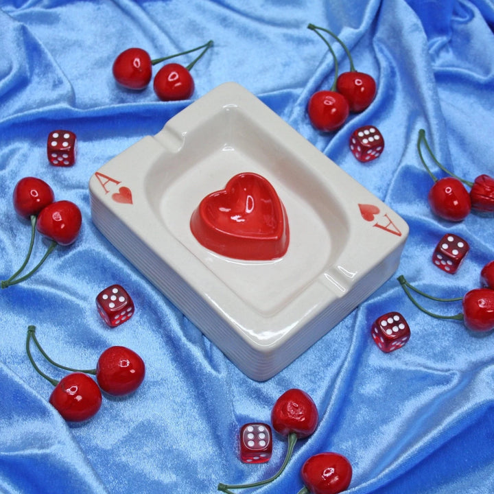 Ace of Hearts Cards Ashtray