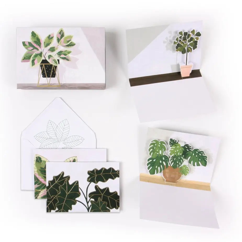 Potted Plants Pop-Up Card Set of 8