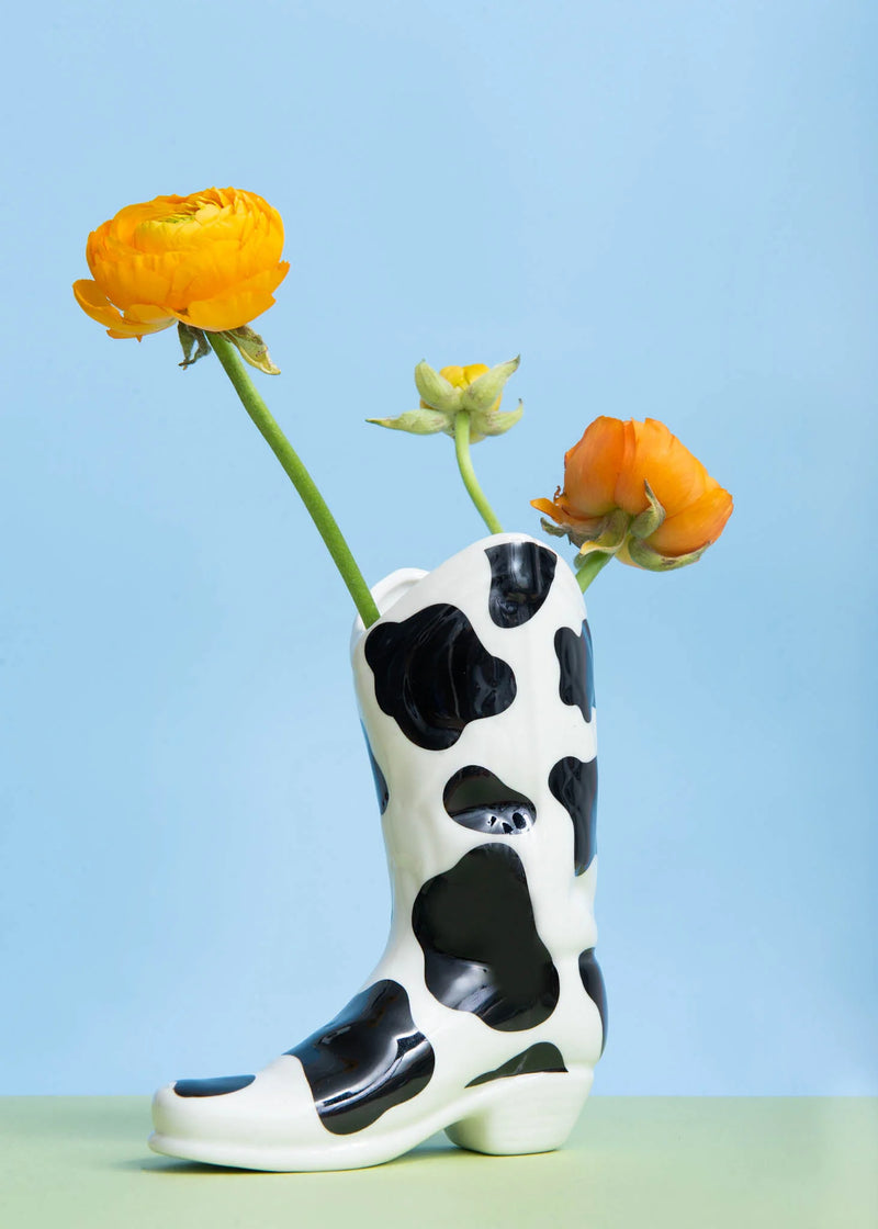 Cowboy Boot Vase