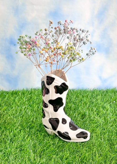 Cowboy Boot Vase