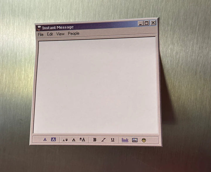 90's Instant Messanger Notepad