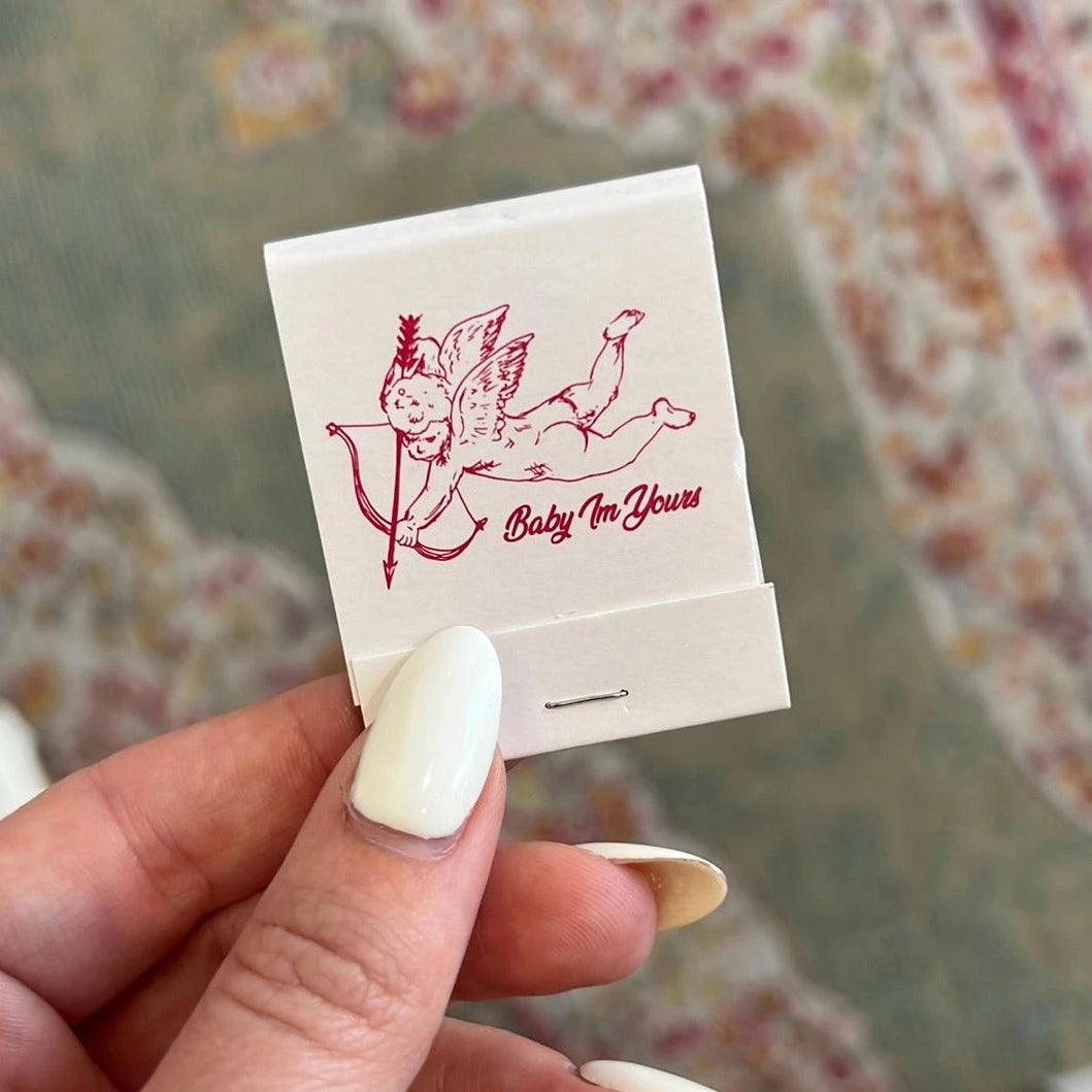 “Baby I’M Yours” Cupid Matchbook