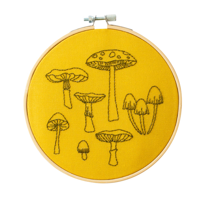 Fungi Embroidery Hoop Kit