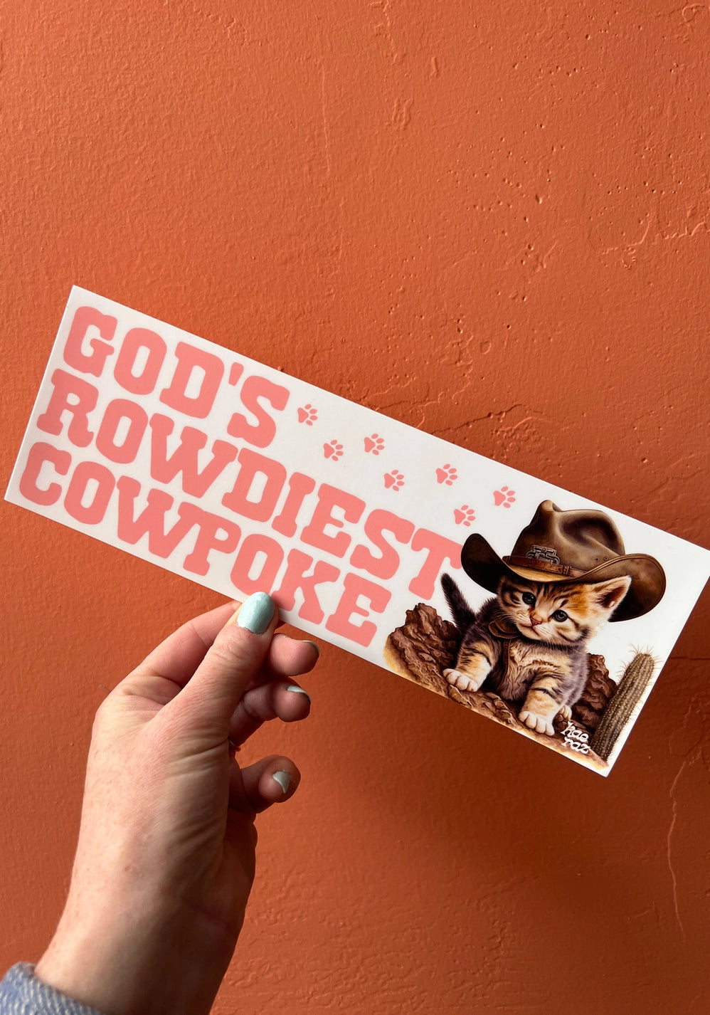 Cowboy's Rowdiest Cowpoke Bumper Sticker