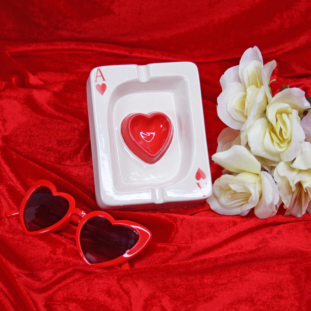 Ace of Hearts Cards Ashtray