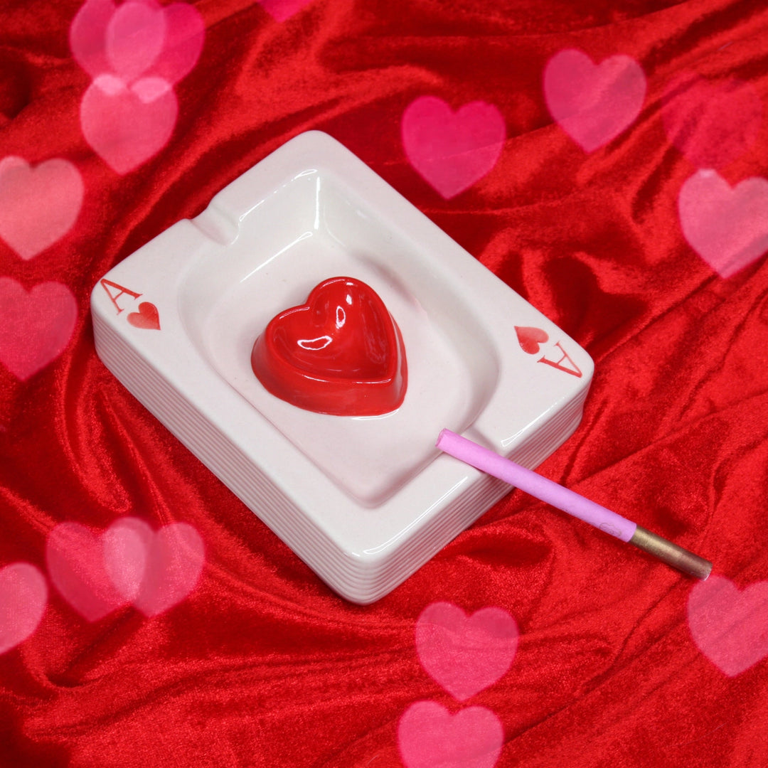 Ace of Hearts Cards Ashtray