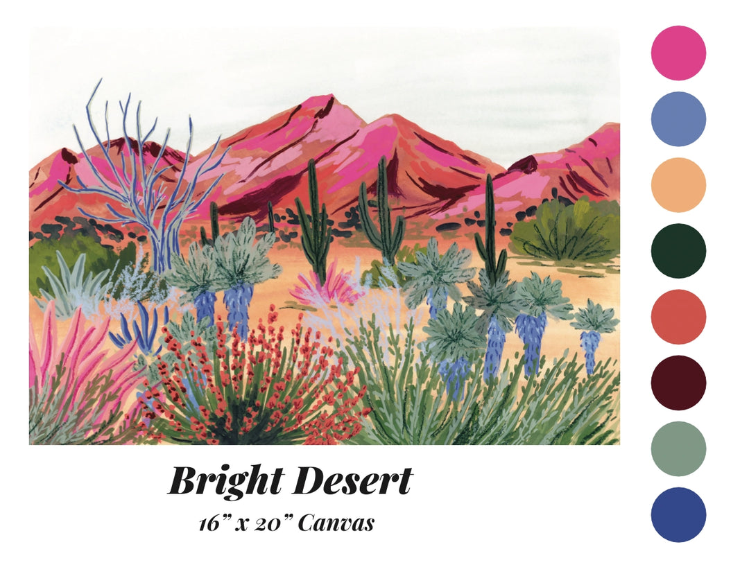 Bright Desert By Sarah Gesek Paint By Numbers