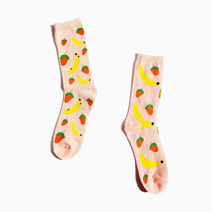 Crew Socks in Pink Fruit