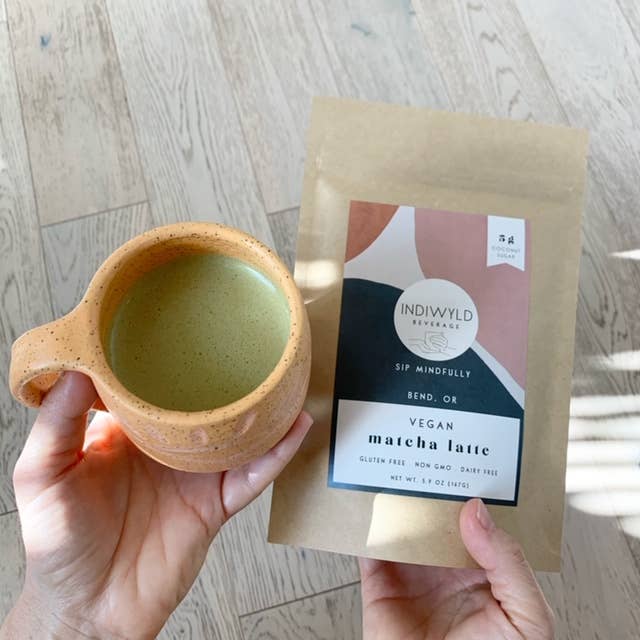 Vegan Matcha Latte Beverage