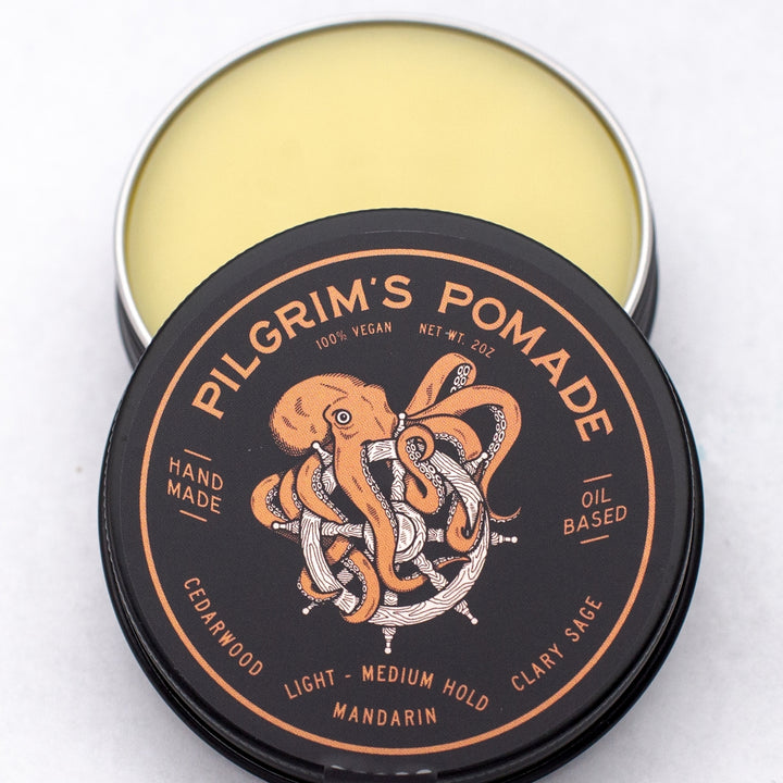 Pilgrim's vegan pomade Clary Sage and Mandarin 2 oz