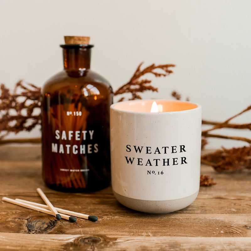 Sweater Weather Soy Stone Candle