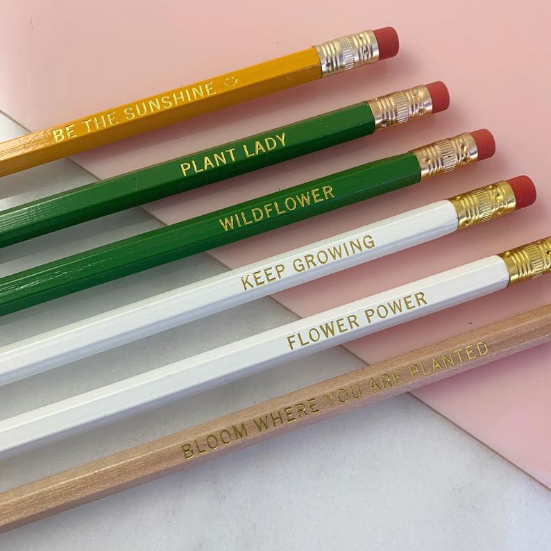 Plant Lady Pencil Set