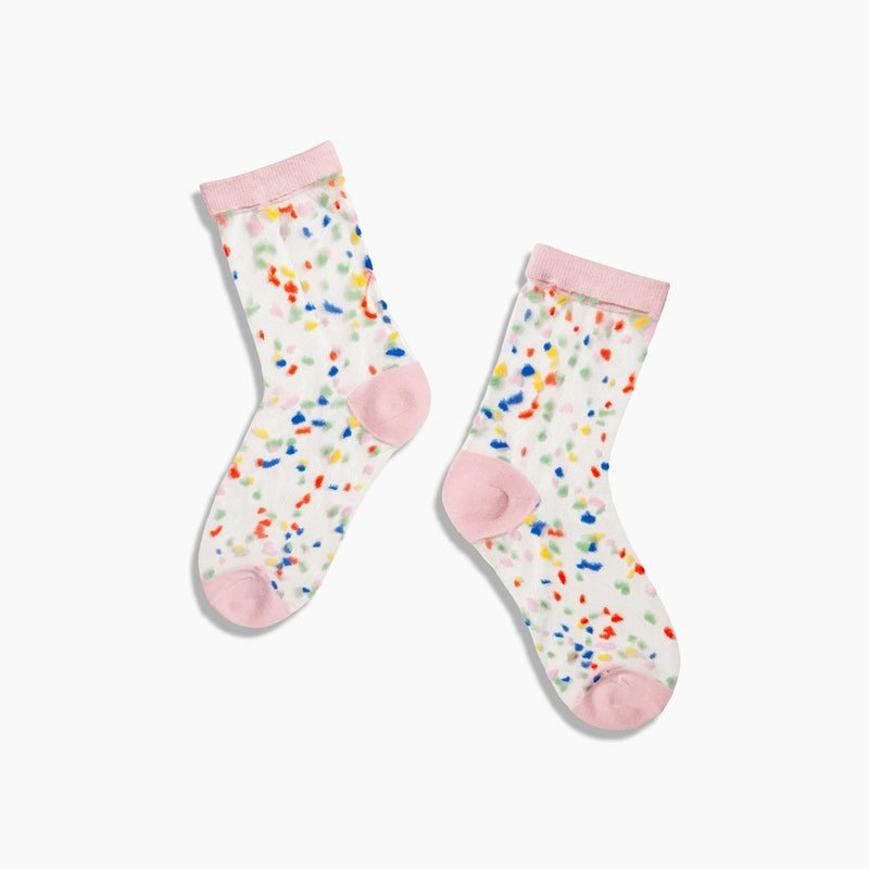 Sheer Socks in Confetti