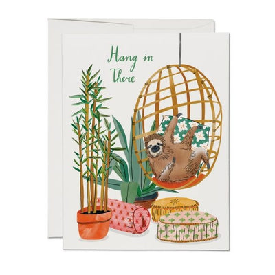 Hang in there sloth card