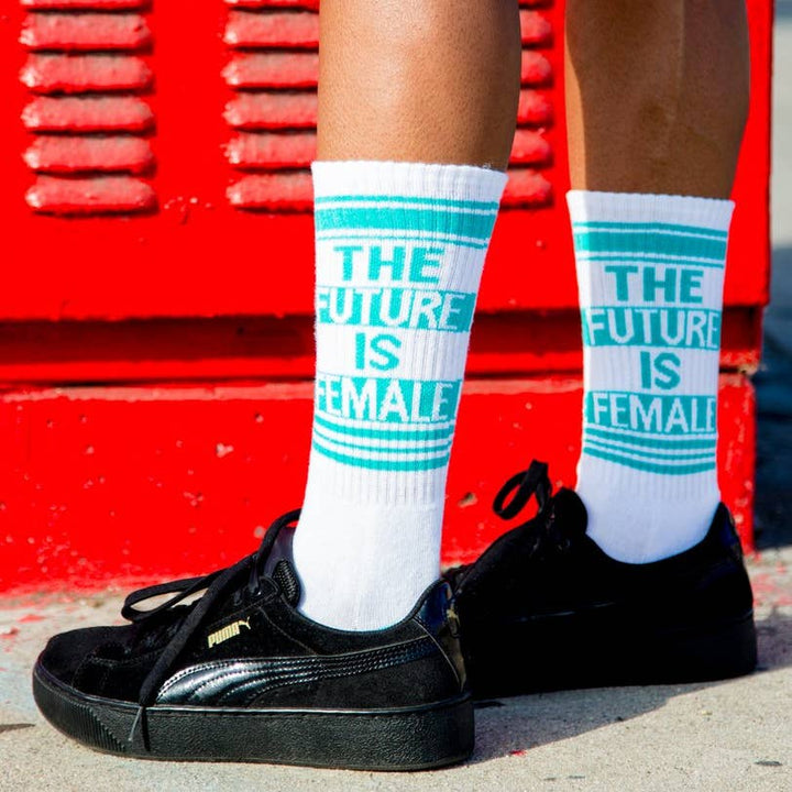 The Future is Female Gym Socks