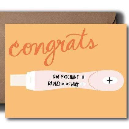 Badass on the Way Baby Card