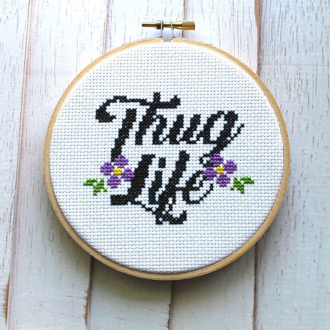 Thug Life Cross Stitch Kit