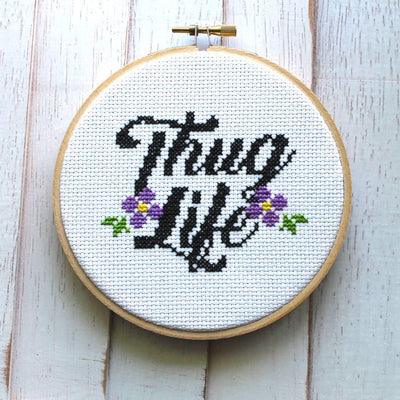 Thug Life Cross Stitch Kit
