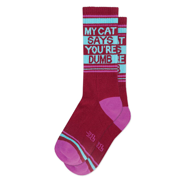 My Cat Says You're Dumb Gym Socks