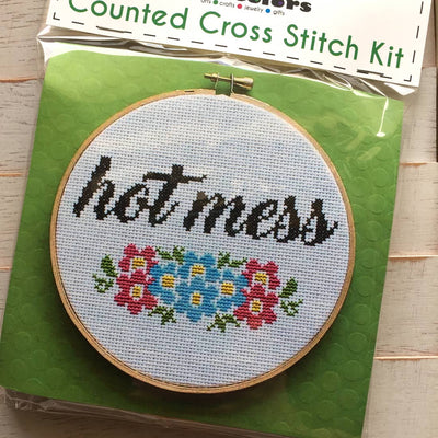 Hot Mess Cross Stitch Kit