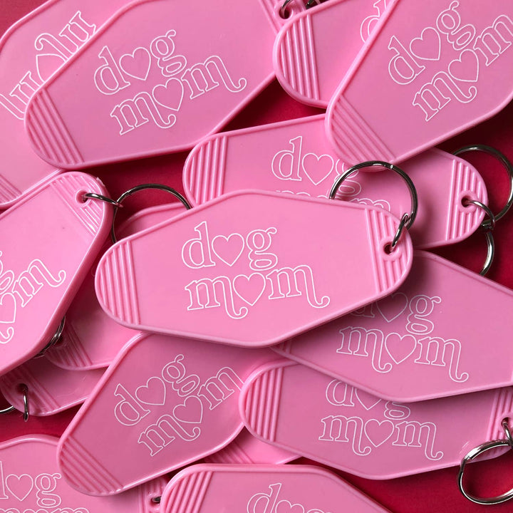 Dog Mom Motel Keychain