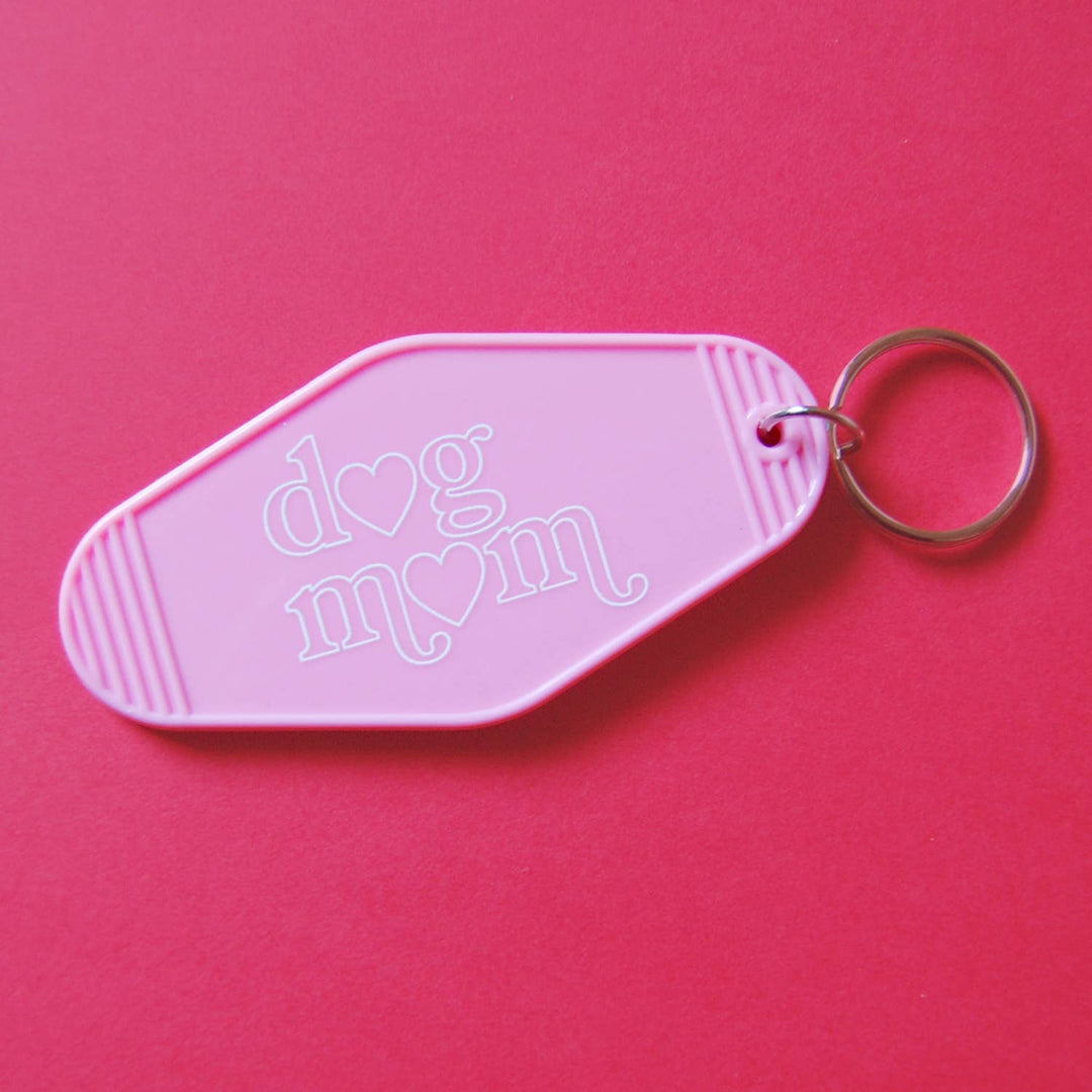Dog Mom Motel Keychain