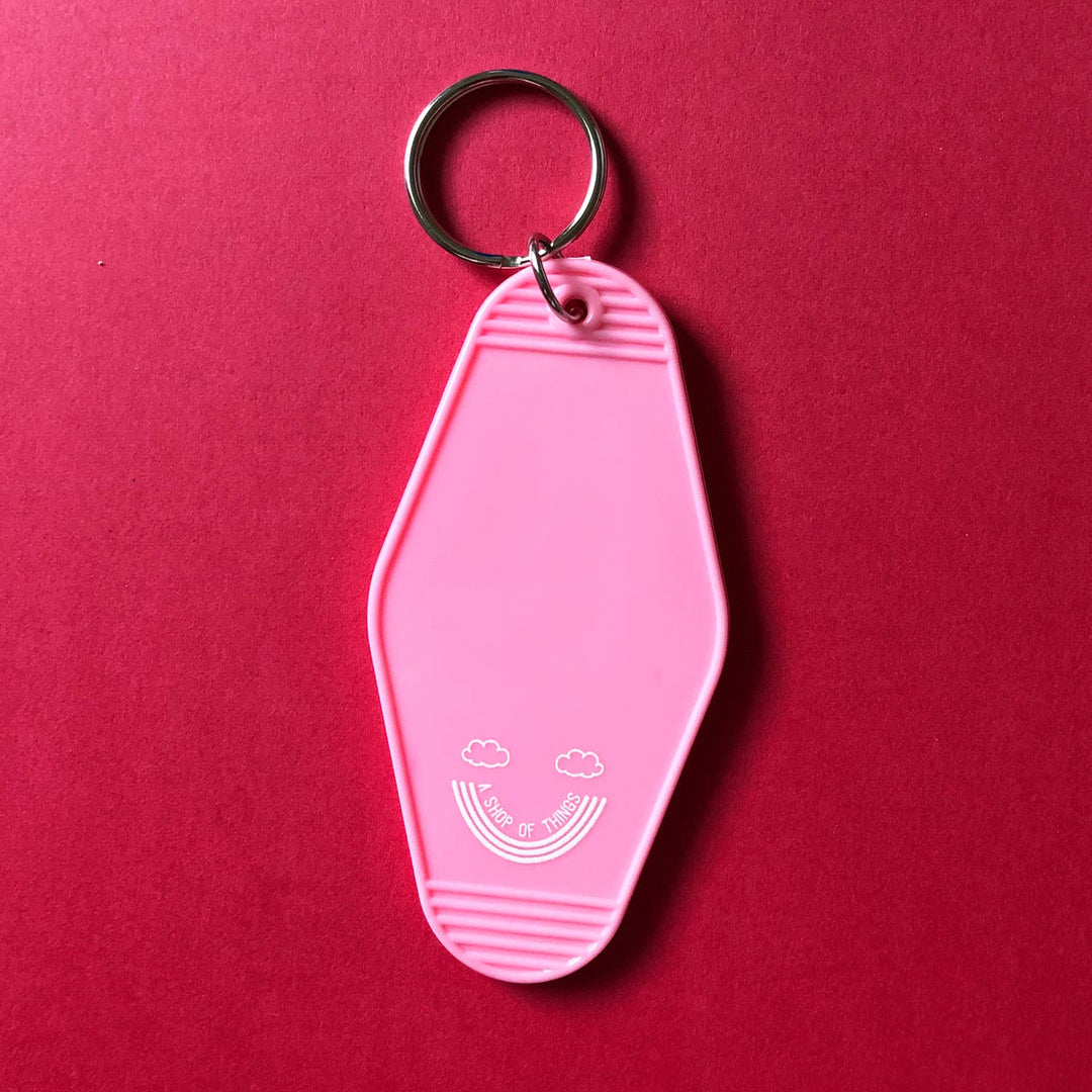 Dog Mom Motel Keychain
