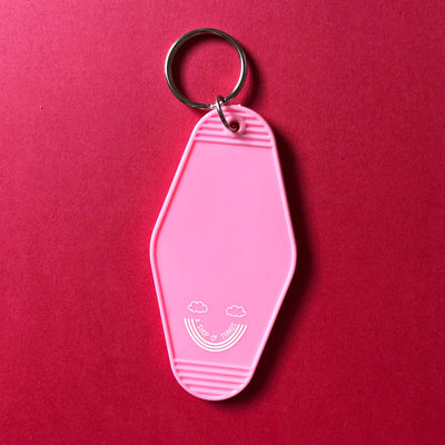 Dog Mom Motel Keychain