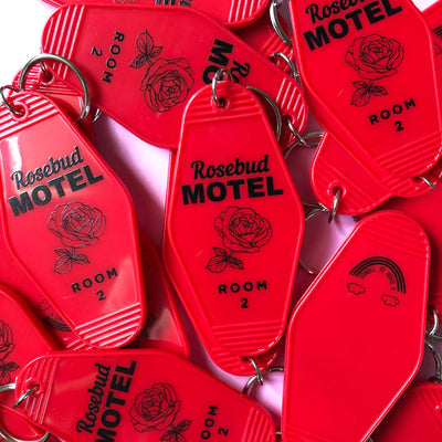 Rosebud Motel Schitts Creek Keychain