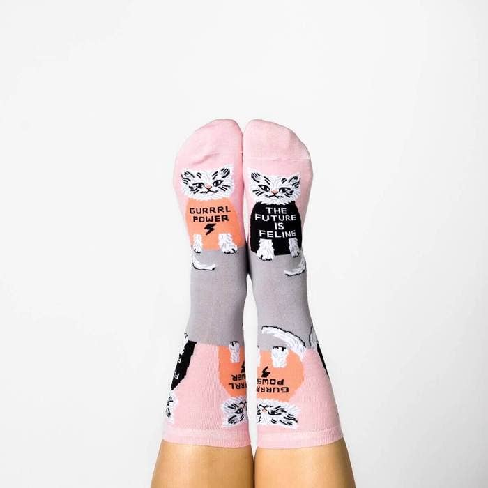Future Is Feline Crew Women's Socks