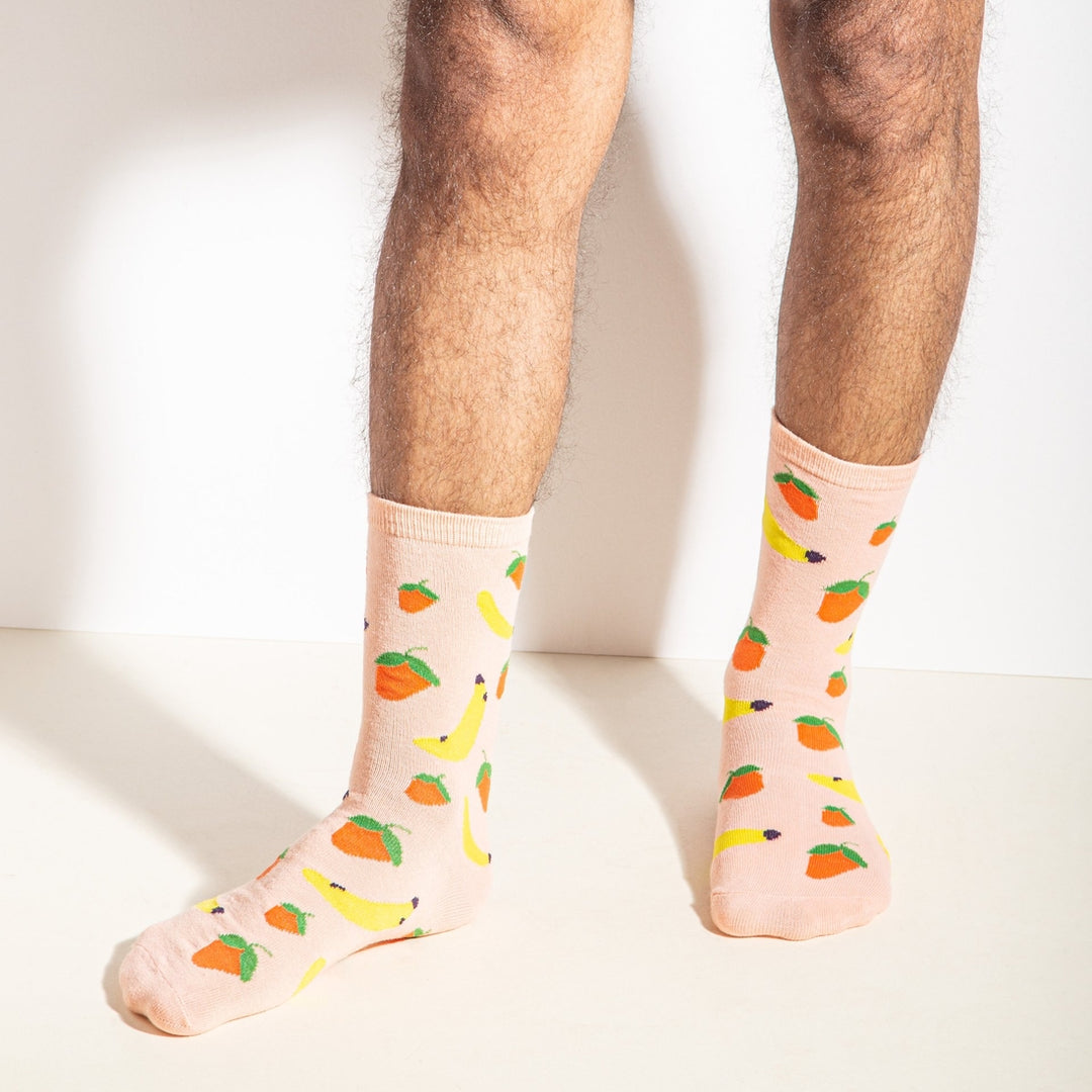 Crew Socks in Pink Fruit