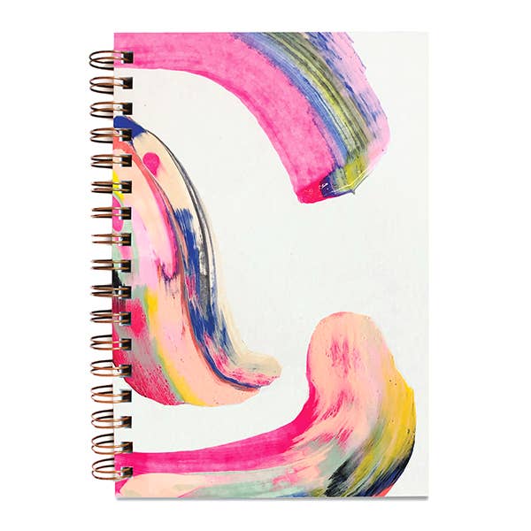 Candy Swirl Painted Notebook