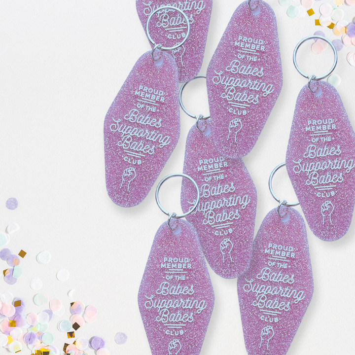 The Babes Supporting Babes Motel Keychain