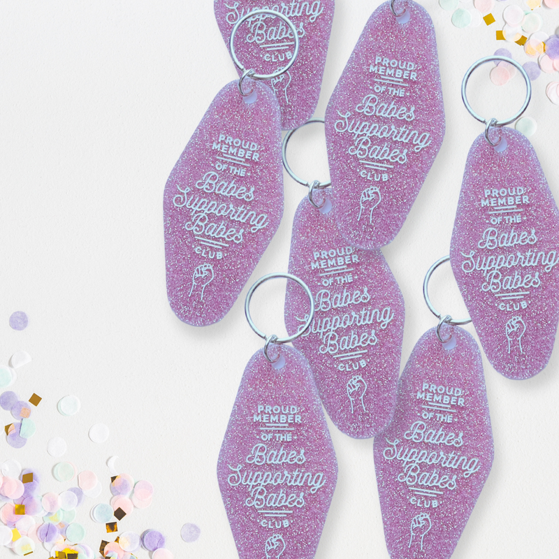 The Babes Supporting Babes Motel Keychain