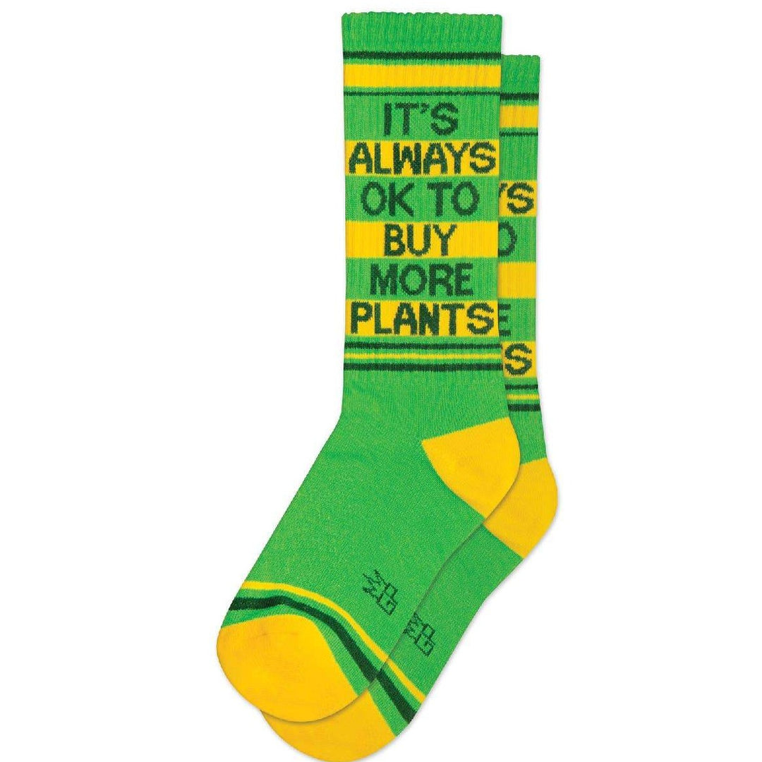 It's Always OK to Buy More Plants Gym Socks