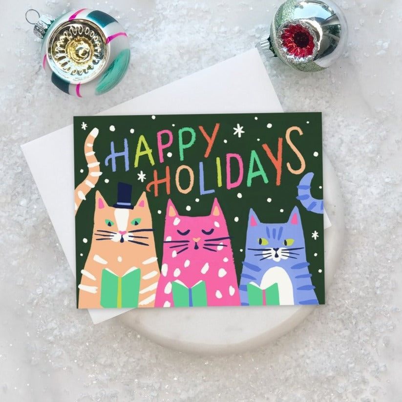 Kitty Carols Holiday Card