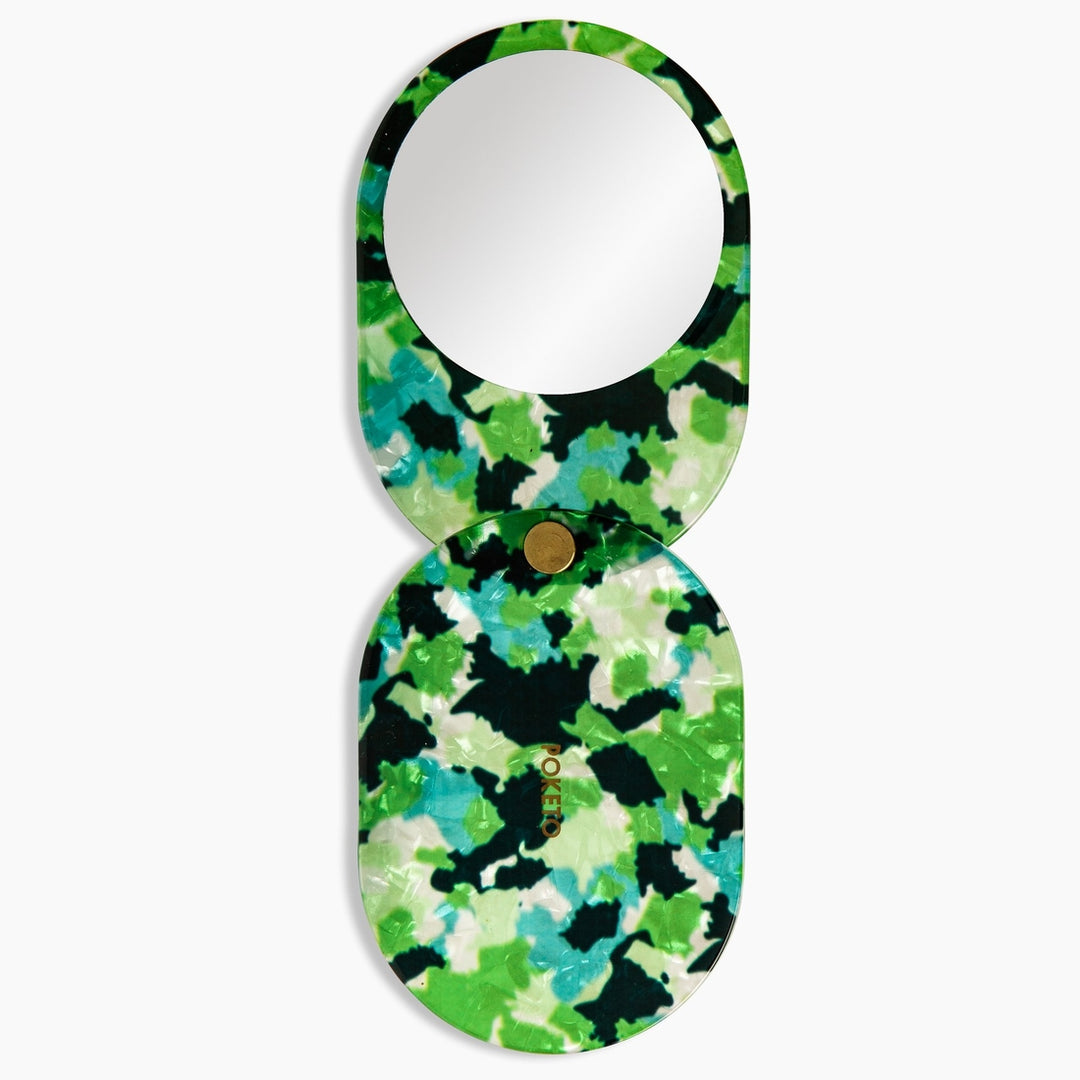 Green Pocket Mirror
