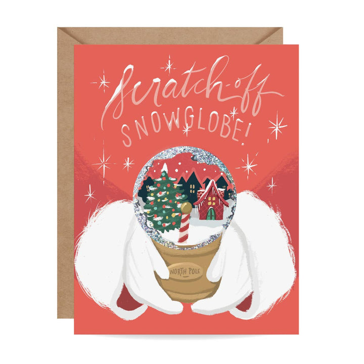 Snow Globe Scratch Off Card