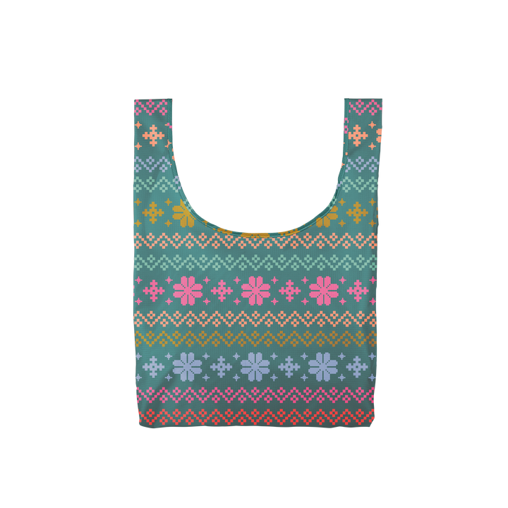 Fair Isle Reusable Bag - Medium