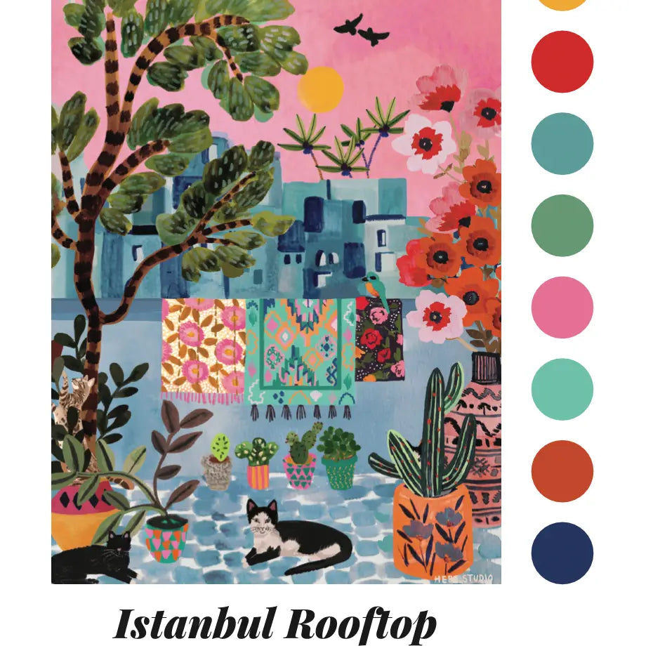 Istanbul Rooftop by Hebe Studio Paint by Numbers