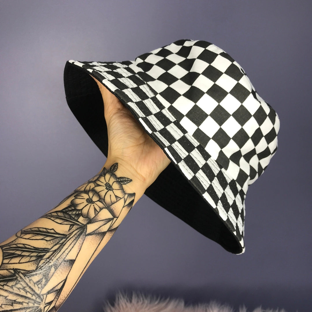 Checker Bucket Hat