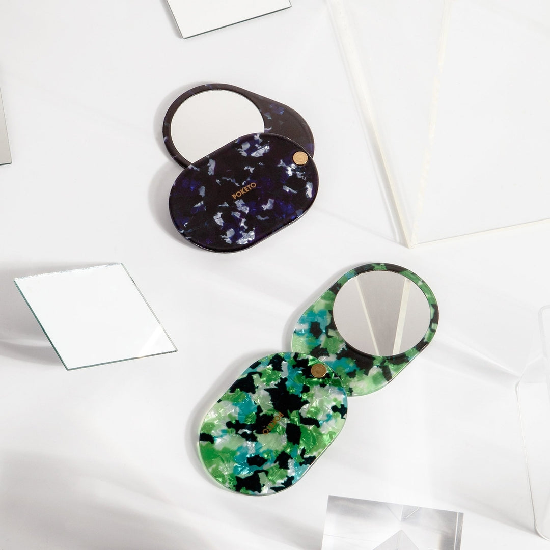 Green Pocket Mirror