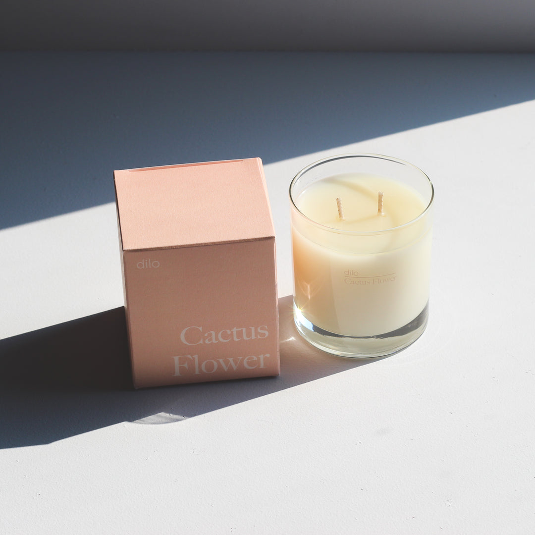 Cactus Flower Candle