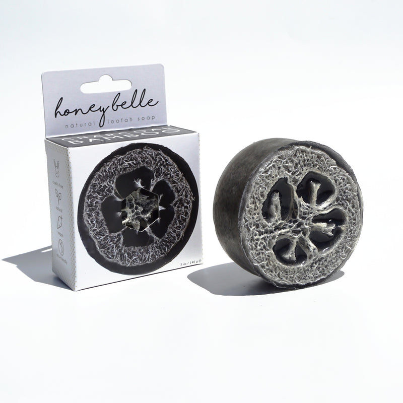 Loofah Soap - Charcoal Bamboo