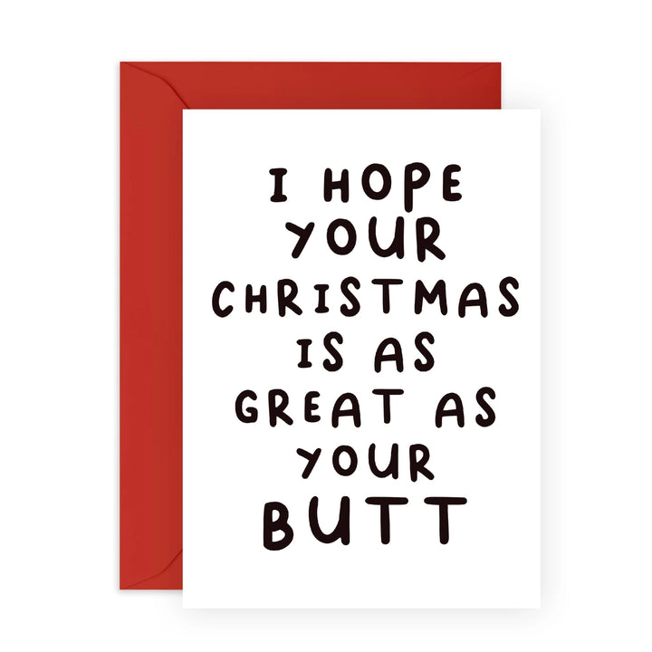 Great Butt Christmas Holiday Card