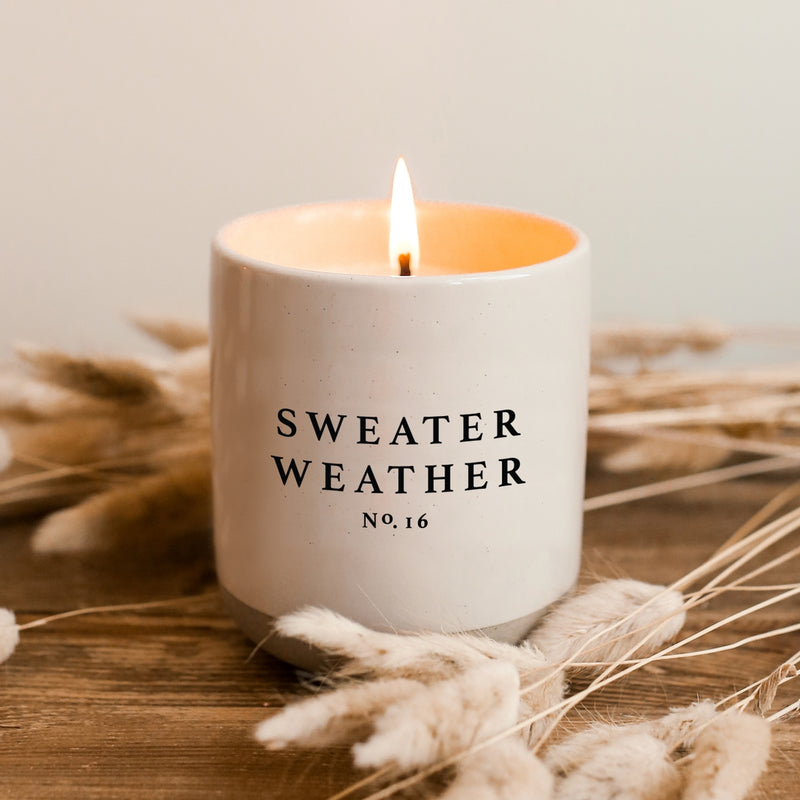 Sweater Weather Soy Stone Candle